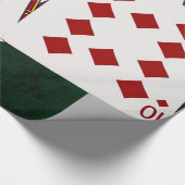 Poker Hands - Royal Flush - Diamonds Anzug Geschenkpapier (Ecke)