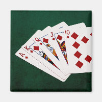 Poker Hands - Royal Flush - Diamonds Anzug