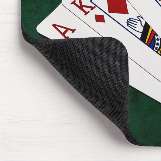 Poker Hands - Royal Flush - Diamonds Anzug Mousepad (Ecke)