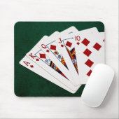 Poker Hands - Royal Flush - Diamonds Anzug Mousepad (Mit Mouse)