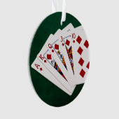 Poker Hands - Royal Flush - Diamonds Anzug Ornament (Vorderseite)