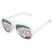 Poker Hands - Royal Flush - Diamonds Anzug Partybrille (Schrägansicht)