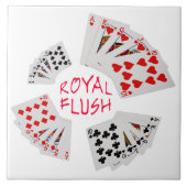 Poker Hands - Royal Flush Fliese (Vorderseite)