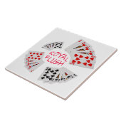 Poker Hands - Royal Flush Fliese (Seite)