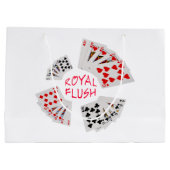 Poker Hands - Royal Flush Große Geschenktüte (Rückseite)