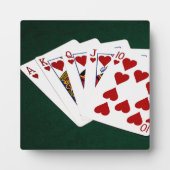 Poker Hands - Royal Flush - Herz Anzug Fotoplatte (Vorderseite)