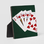 Poker Hands - Royal Flush - Herz Anzug Fotoplatte (Vorderseite)