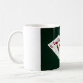 Poker Hands - Royal Flush - Herz Anzug Kaffeetasse (Links)