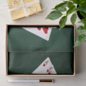 Poker Hands - Royal Flush - Herz Anzug Seidenpapier (Geschenk)