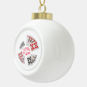 Poker Hands - Royal Flush Keramik Kugel-Ornament (Rechts)