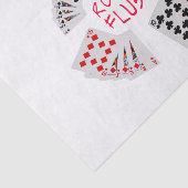 Poker Hands - Royal Flush Seidenpapier (Ausschnitt)