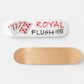 Poker Hands - Royal Flush Skateboard (Horizontal)