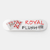 Poker Hands - Royal Flush Skateboard (Horizontal)