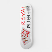 Poker Hands - Royal Flush Skateboard (Vorderseite)