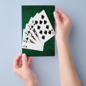 Poker Hands - Royal Flush - Spades Anzug Flyer (Handgriff)