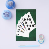 Poker Hands - Royal Flush - Spades Anzug Flyer (Einzeln)