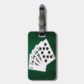 Poker Hands - Royal Flush - Spades Anzug Gepäckanhänger (Rückseite vertikal)