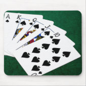 Poker Hands - Royal Flush - Spades Anzug Mousepad (Vorne)
