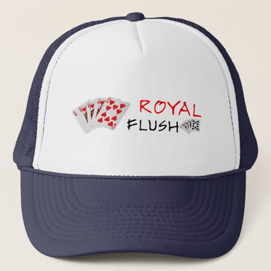 Poker Hands - Royal Flush Truckerkappe (Vorderseite)