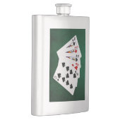 Poker Hands - Vollhaus - Königin und Neun Flachmann (Rechts)