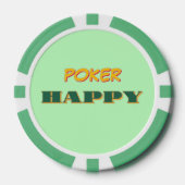 Poker Happy Green Pokerchips (Vorderseite)
