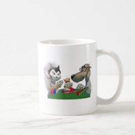 Poker-Haustiere Kaffeetasse