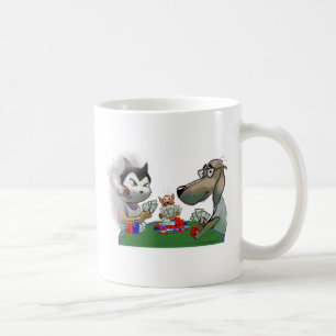 Poker-Haustiere Kaffeetasse