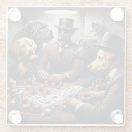 Poker Hogs Untersetzer (Rückseite)