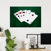 Poker - hohe Karte - 10 Poster (Heimbüro)