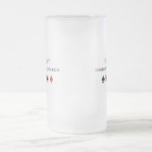 Poker I kennt kaum ihren T - Shirt Mattglas Bierglas (Mittel)