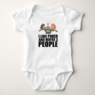 Poker - Ich mag Poker und vielleicht 3 Personen Baby Strampler
