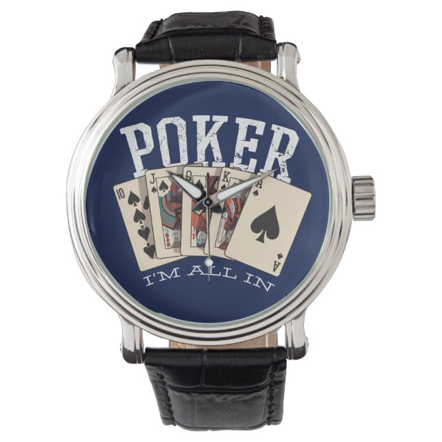 Poker im All Armbanduhr (Vorderseite)