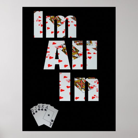 Poker im All In, Poster (Vorne)