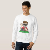 Poker im Poker mit Sonnenbrille Sweatshirt (Vorne ganz)