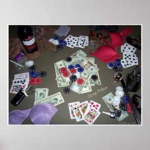 Poker in Farbe abziehen Poster