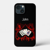 Poker iPhone 13 Fall Case-Mate iPhone Hülle (Rückseite)
