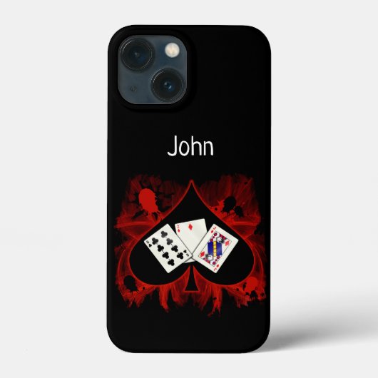 Poker iPhone 13 Fall Case-Mate iPhone Hülle (Rückseite)