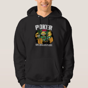 Poker ist 100 Können 50 Glück Casino-Kartenspieler Hoodie