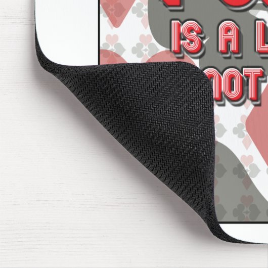 Poker ist kein Fad! Mousepad (Ecke)