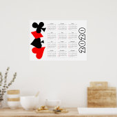 Poker Kalender 2020 Poster (Küche)