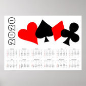 Poker Kalender 2020 Poster (Vorne)