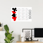 Poker Kalender 2020 Poster (Heimbüro)
