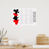 Poker Kalender 2022 Poster - Sonntagstart (Küche)