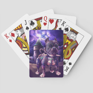 Poker kardiert Franky sie Pitbull Frankenstein Spielkarten