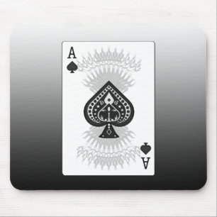 Poker-Karte des Ass des Spades: Mousepad