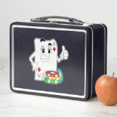 Poker-Karte mit Poker-Chips Metall Brotdose (Beispiel)