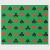 Poker-Karten-Anzüge Geschenkpapier (Flach)
