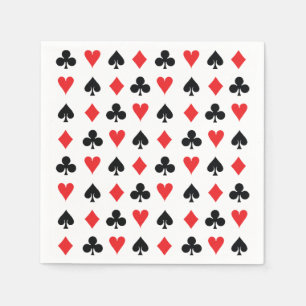 Poker-Karten-Anzüge Serviette