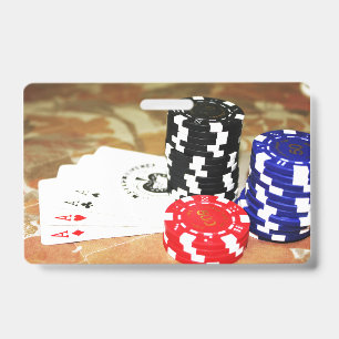 Poker Karten Asse Chips Glücksspiel Casino Gewinne Ausweis
