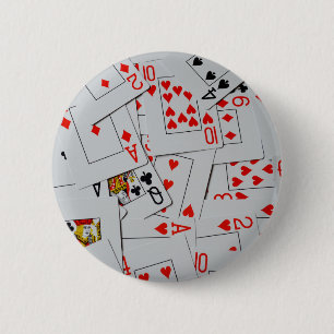Poker-Karten, Button-Abzeichen Button